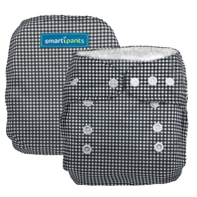 Smartipants cloth diapers Blue Gingham reusable cloth diapers one size fits all cloth diaper