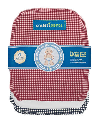 1 Red Gingham, 1 Bright White, 1 Blue Gingham